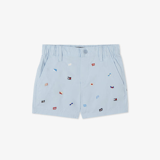 Tommy Hilfiger Allover Flag Çocuk Mavi Şort