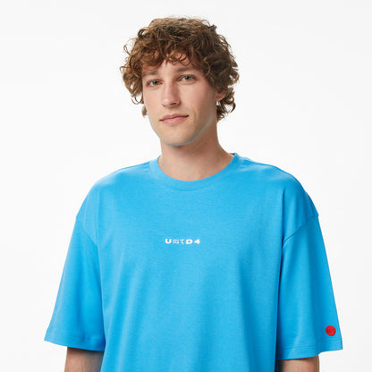 United4 Regular Fit Erkek Mavi T-shirt