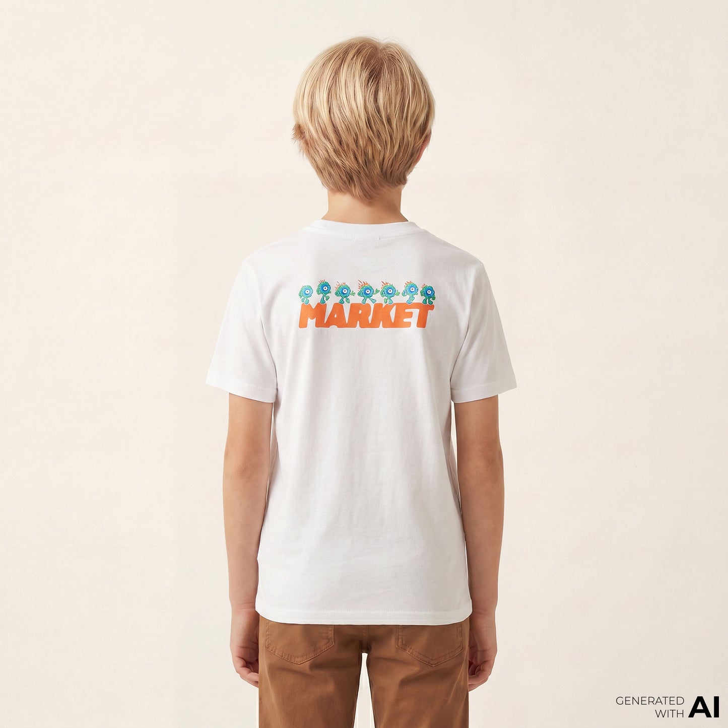 Market Fire Frolic Beyaz T-shirt