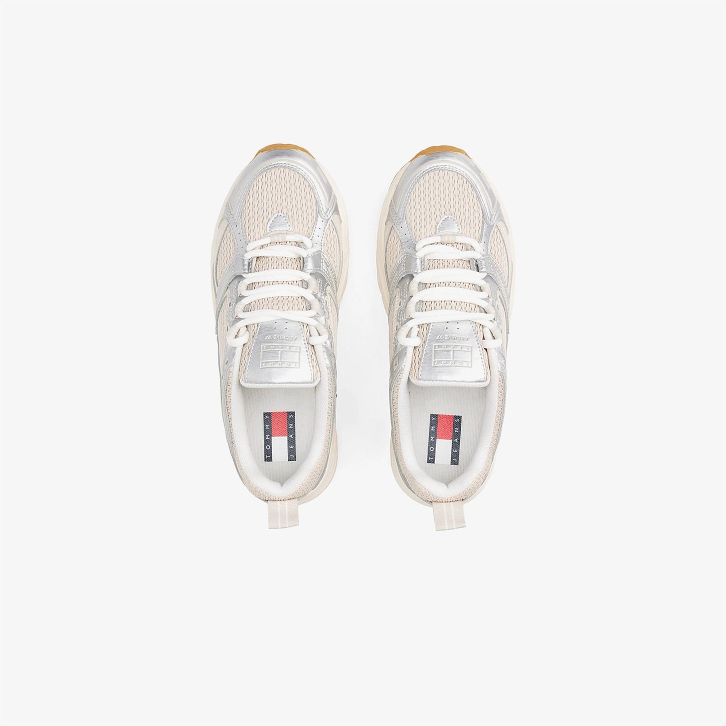 Tommy Hilfiger Archieve 97 Metallic Kadın Bej Spor Ayakkabı