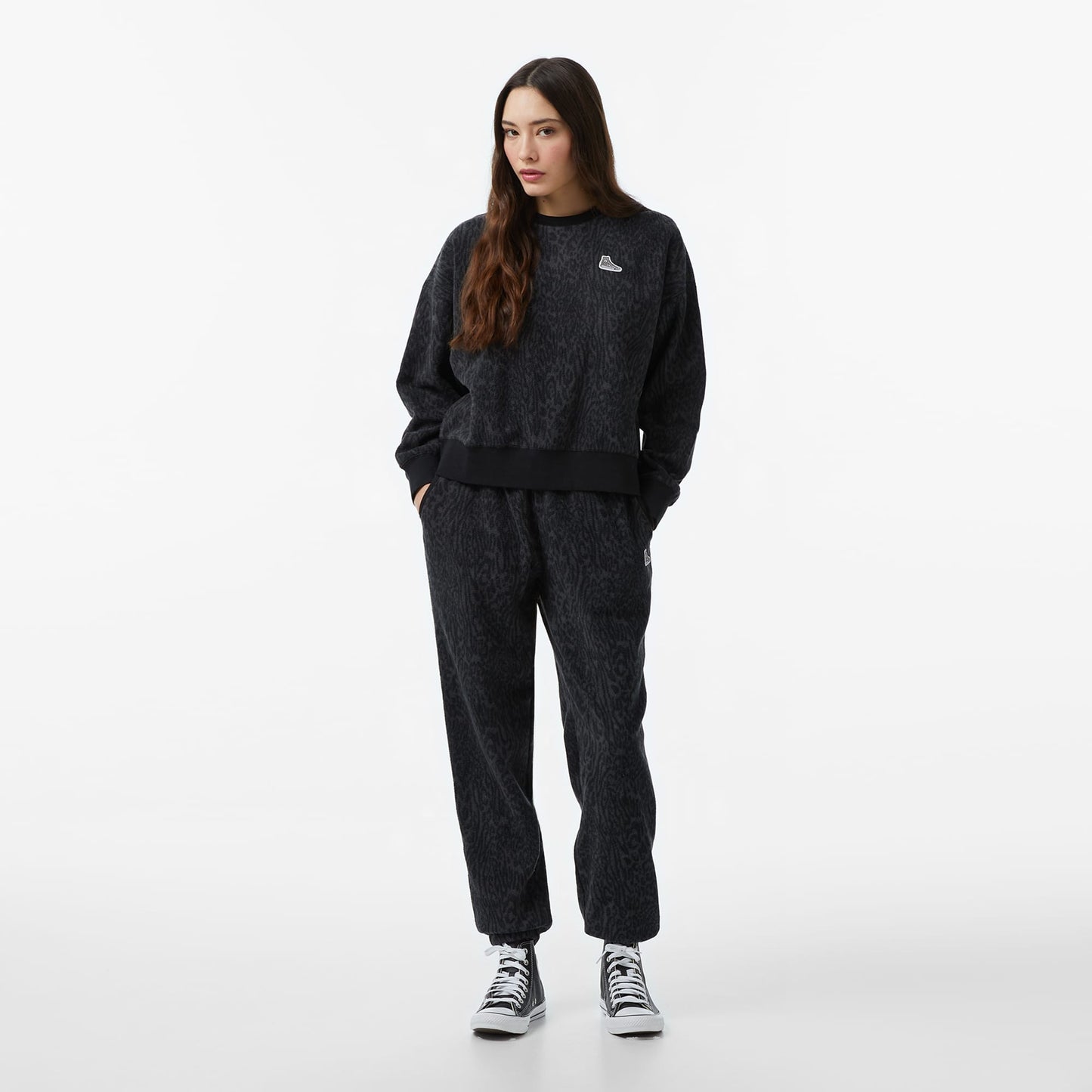 Converse Kadın Siyah Sweatshirt