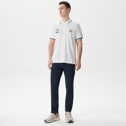 Nautica Erkek Beyaz Classic Fit Polo Yaka T-shirt