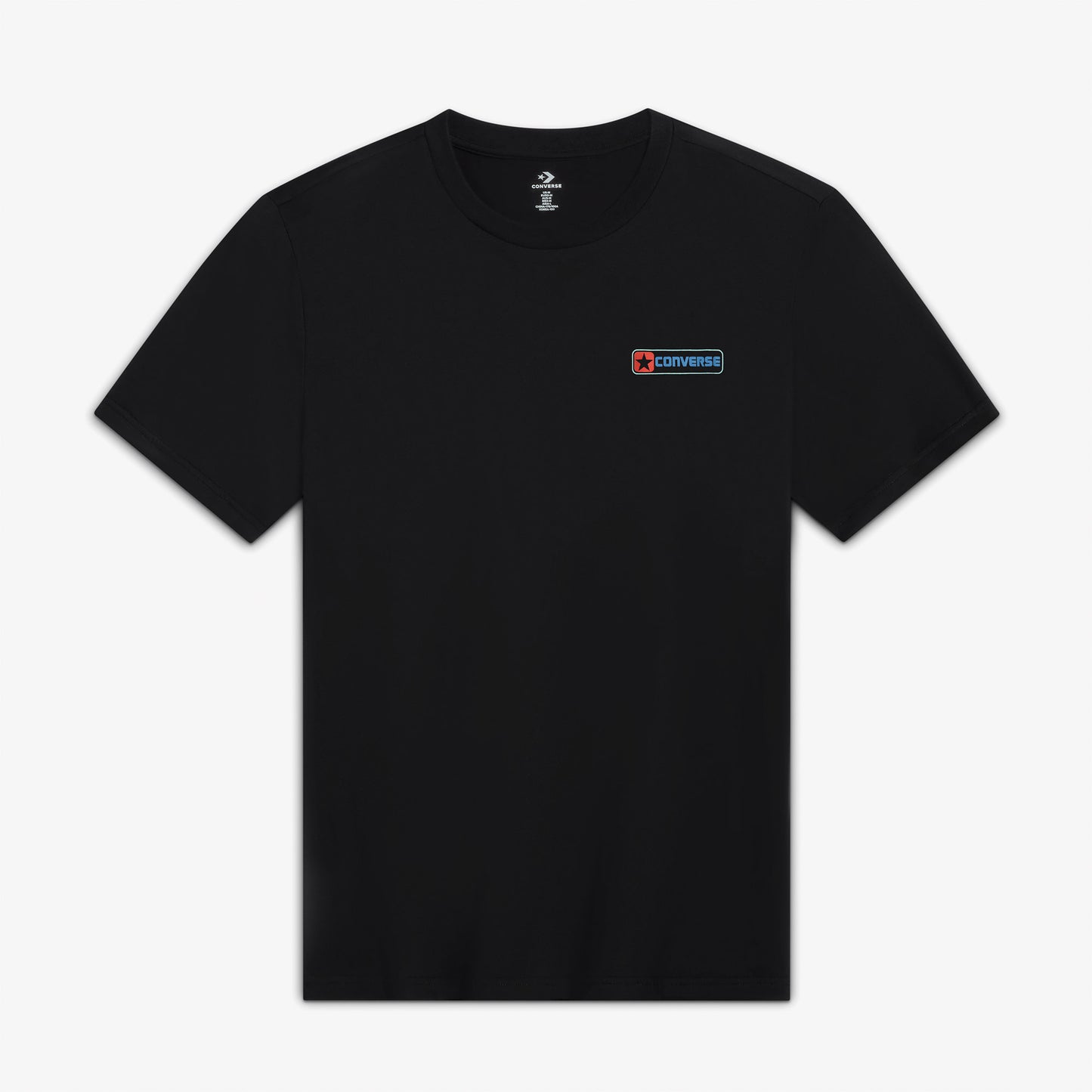 Converse Logo Erkek Grafik Baskılı Siyah T-shirt