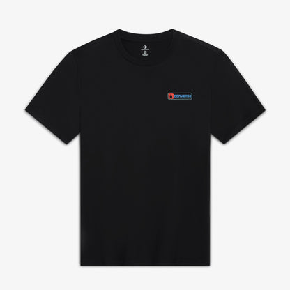 Converse Logo Erkek Grafik Baskılı Siyah T-shirt