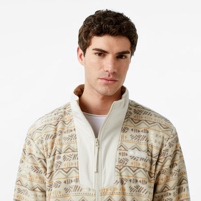 Columbia Bordo Sequoia Grove Printed Fermuarlı Erkek Polar Üst
