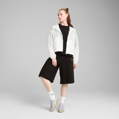 Puma Wardrobe Essentials Oversized Kadın Beyaz Rüzgarlık