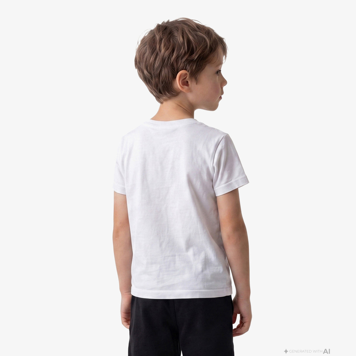 Calvin Klein Logo Çocuk Beyaz T-shirt