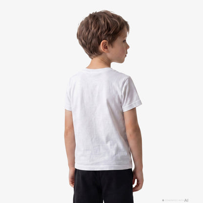 Calvin Klein Logo Çocuk Beyaz T-shirt