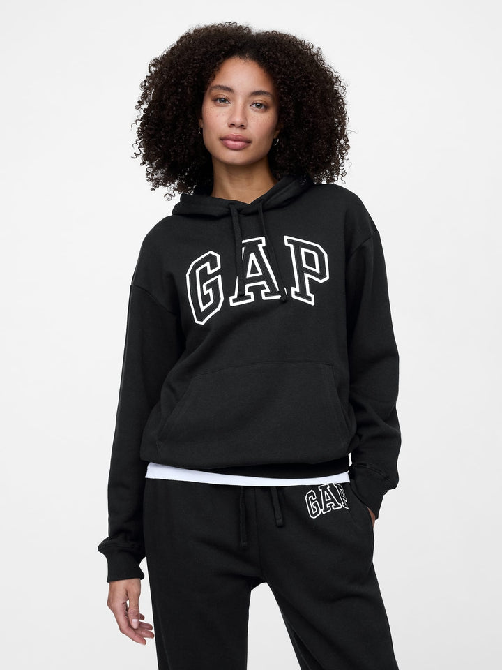 Siyah Gap Logo Fleece Sweatshirt
