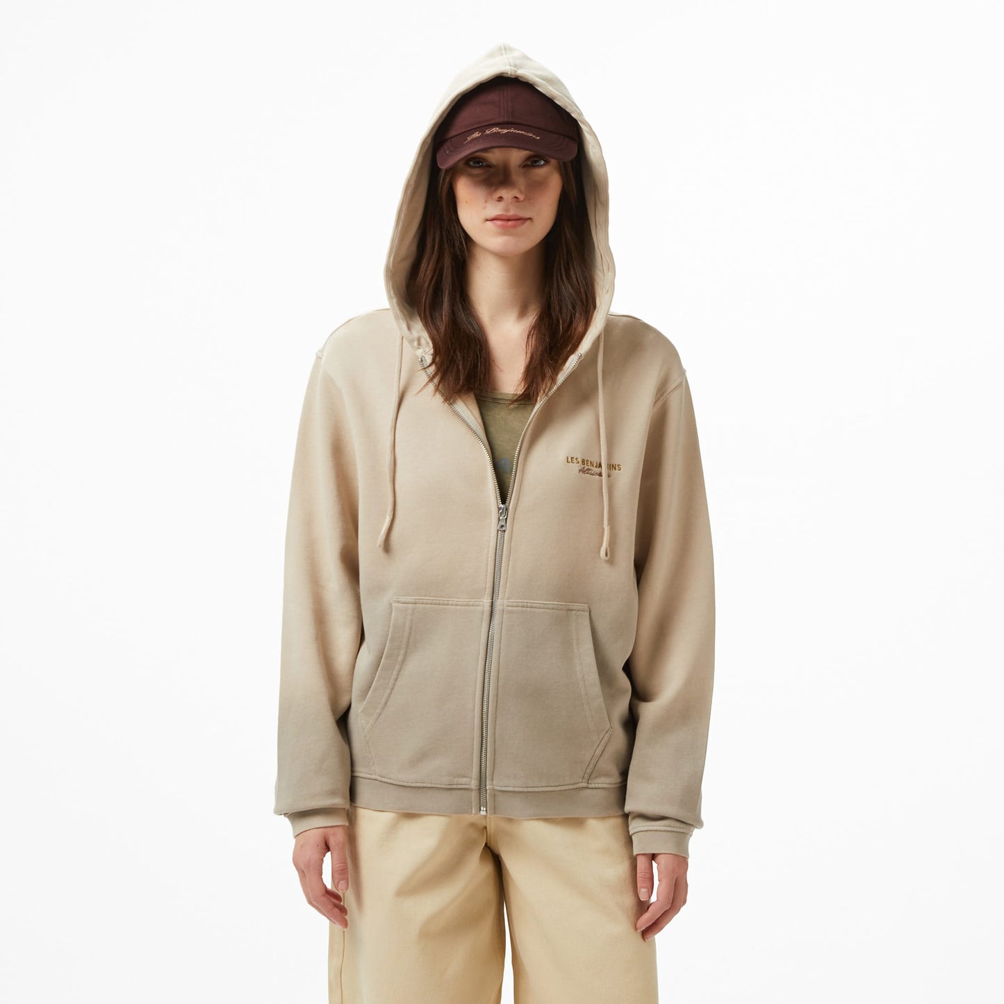 Les Benjamins Regular Fit Kadın Bej Sweatshirt