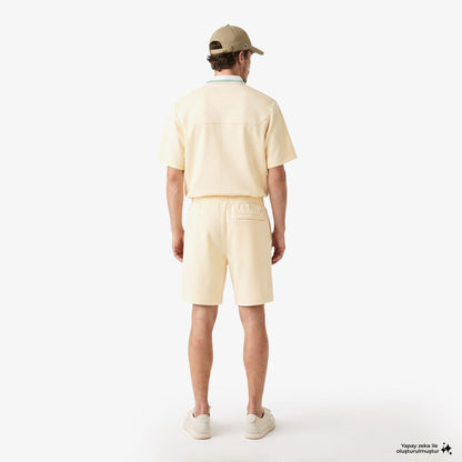 House Of Superstep X Lacoste Kapsul Koleksiyon Erkek Bej Şort