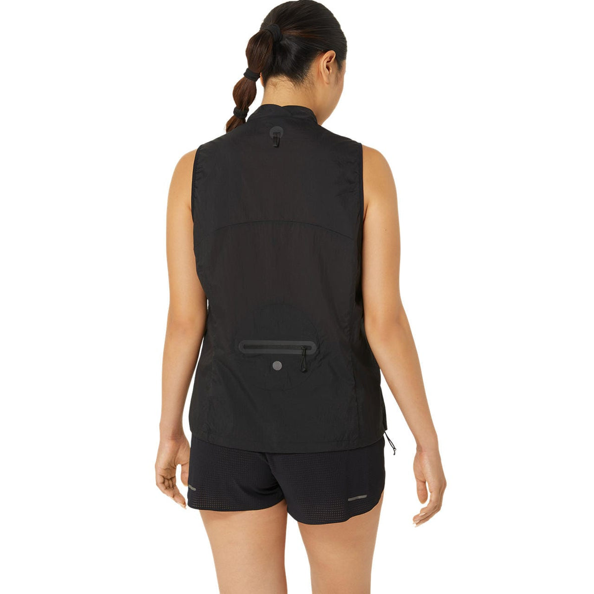 Asics Metarun Packable Gilet Kadın Siyah Koşu Yelek