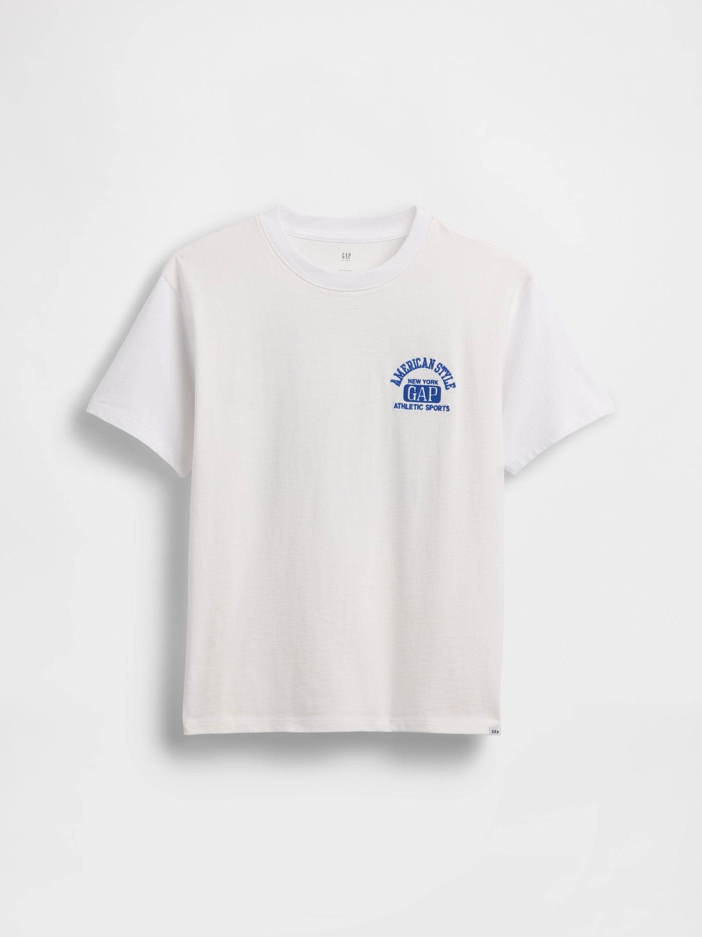 Beyaz Relaxed Grafik Logo T-shirt