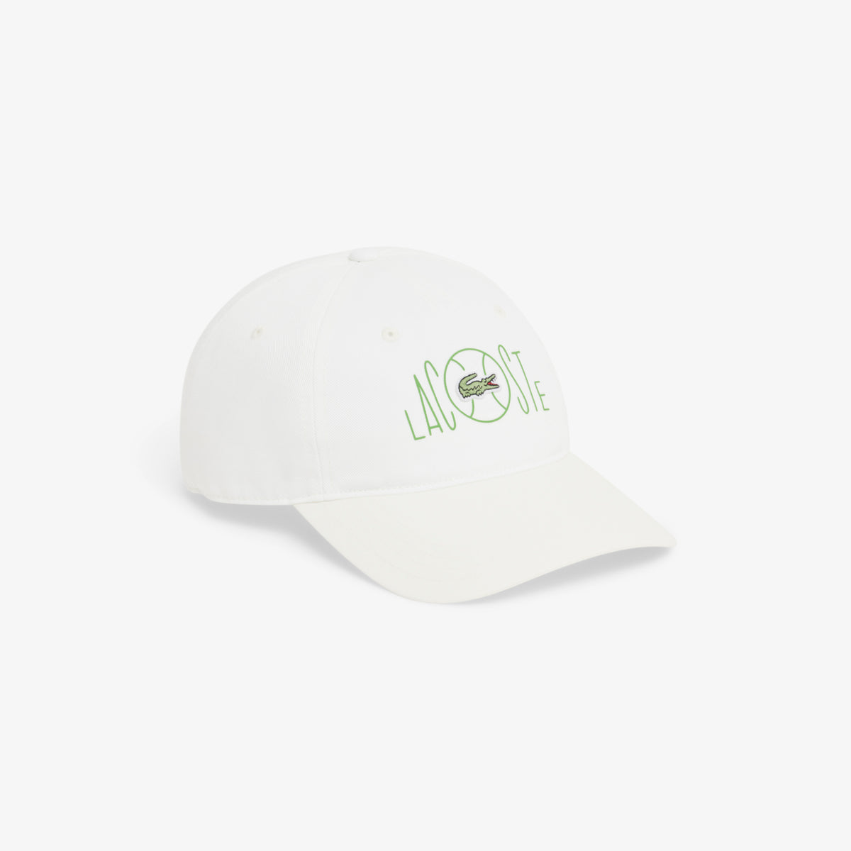 Lacoste Baskılı Unisex Beyaz Şapka