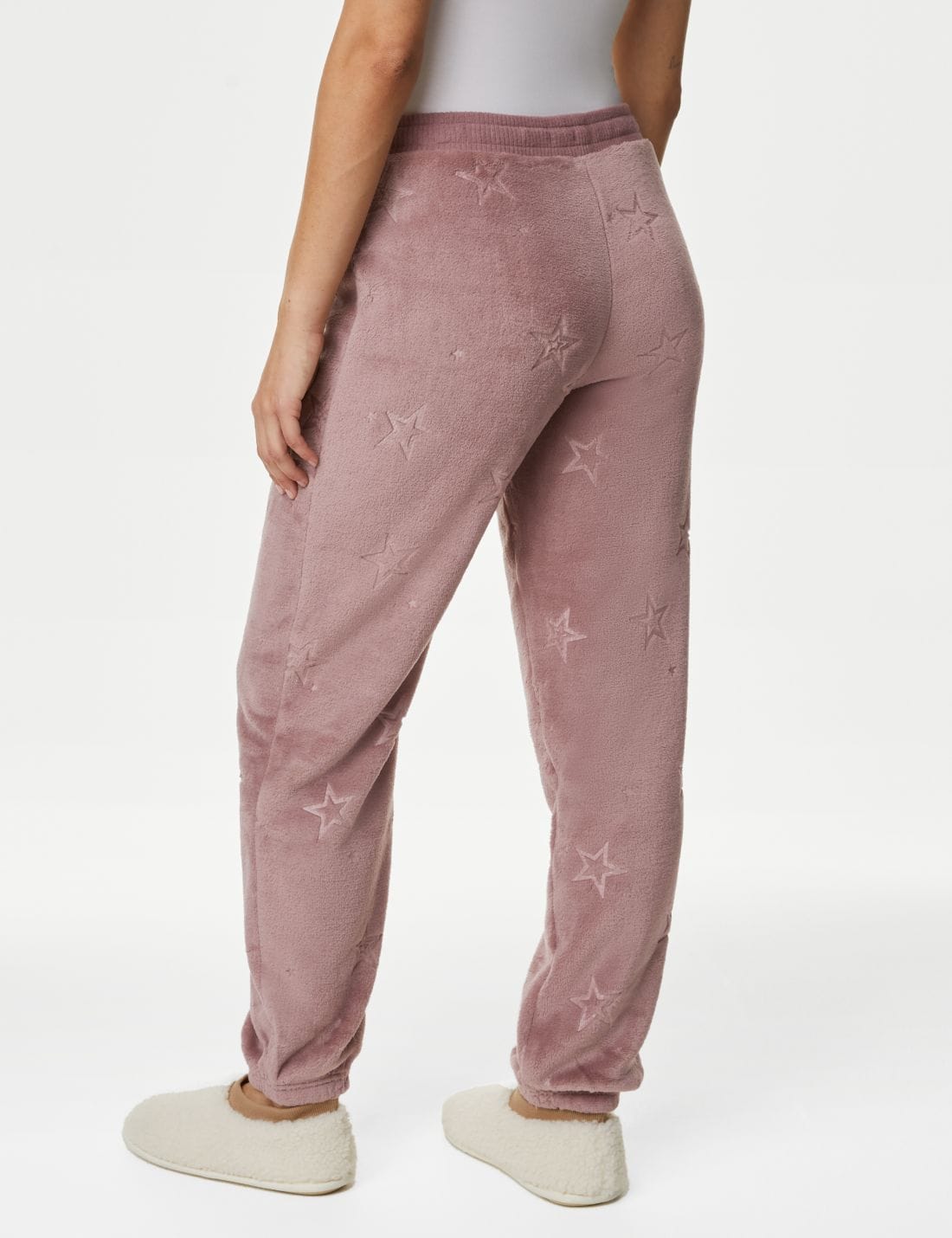 Yıldız Desenli Polar Jogger Pijama Altı