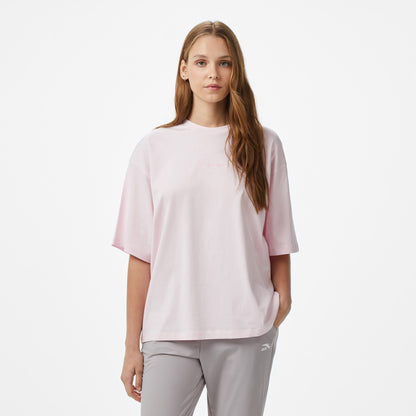 Les Benjamins Essentials Kadın Pembe T-shirt