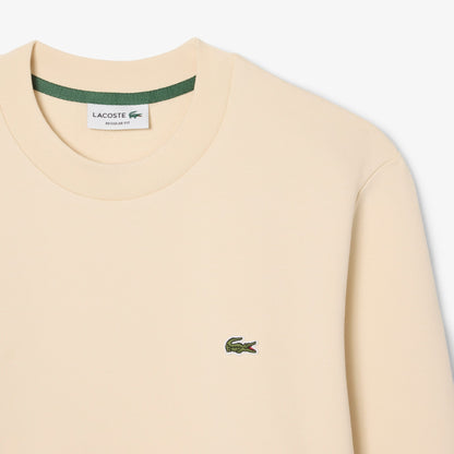 Lacoste Erkek Classic Fit Bisiklet Yaka Krem Sweatshirt