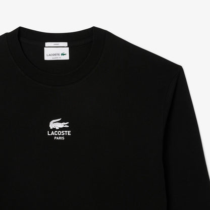 Lacoste Print Fleece Erkek Siyah T-shirt