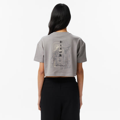 United4 Regular Fit Kadın Gri T-shirt