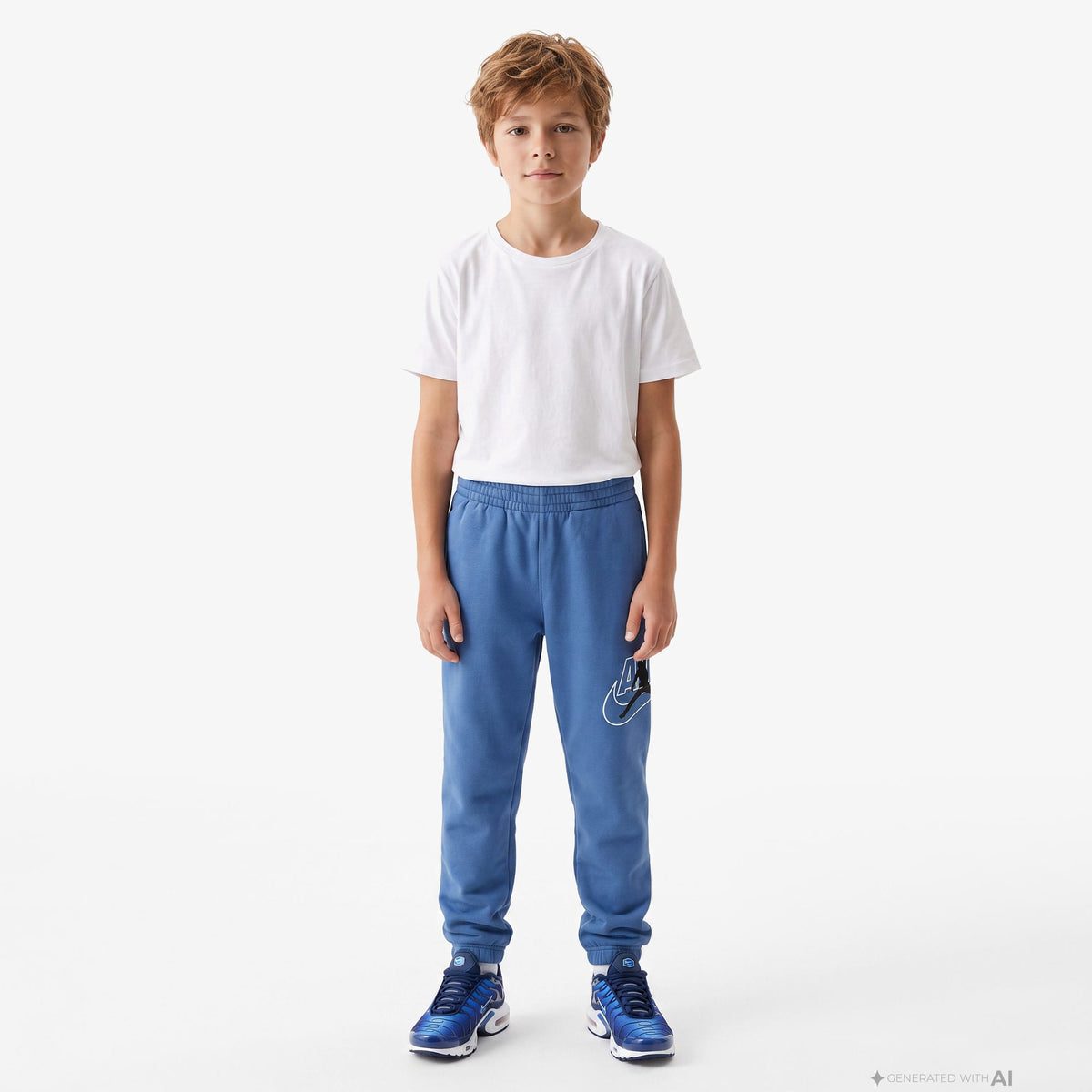 Jordan Mj Jumpman Air Fleece Jogger Çocuk Mavi Eşofman Altı