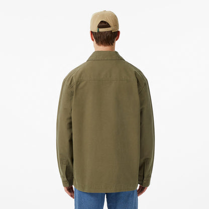 Lacoste Erkek Relaxed Fit Fermuarlı Haki Ceket
