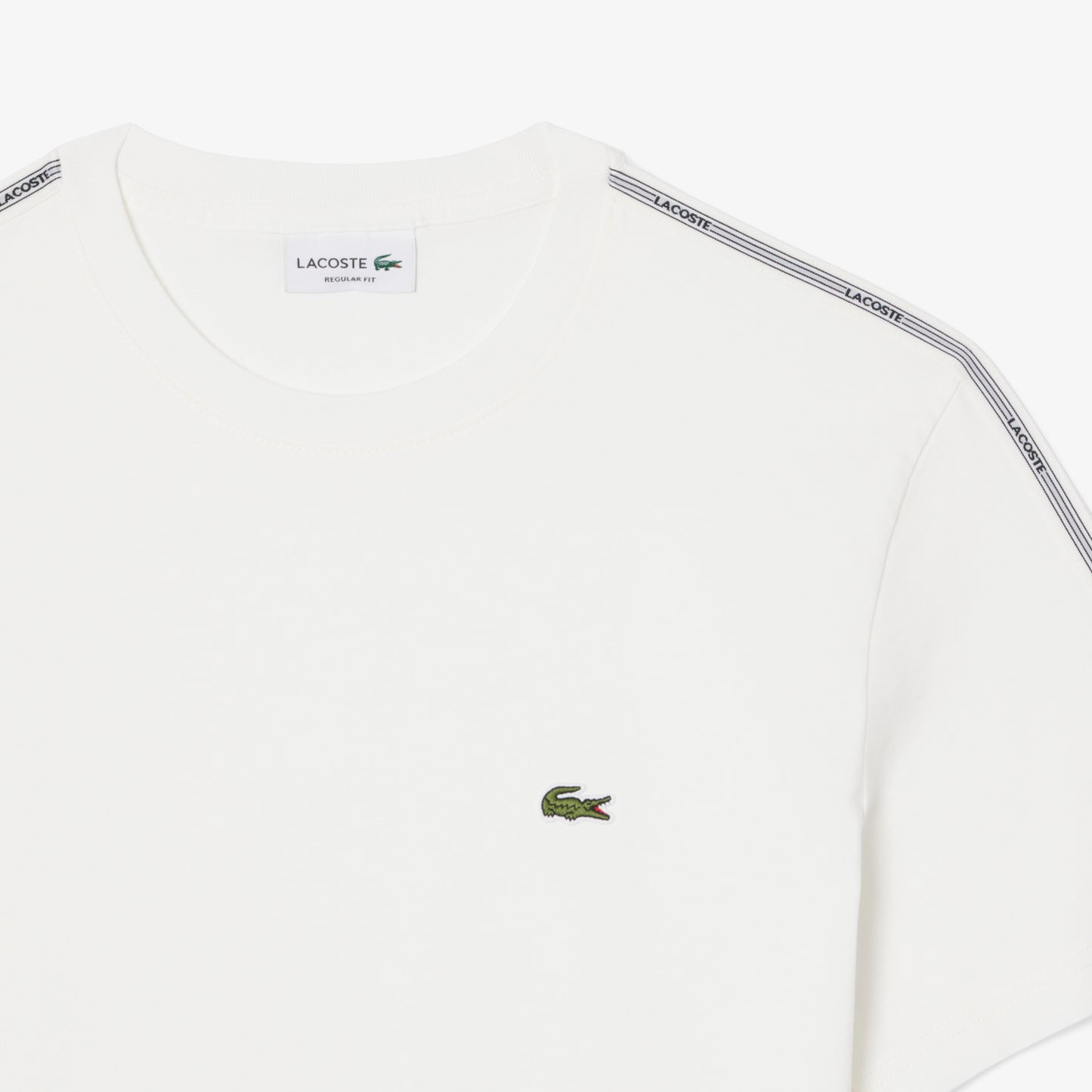 Lacoste Erkek Regular Fit Bisiklet Yaka Beyaz T-shirt