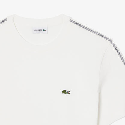 Lacoste Erkek Regular Fit Bisiklet Yaka Beyaz T-shirt