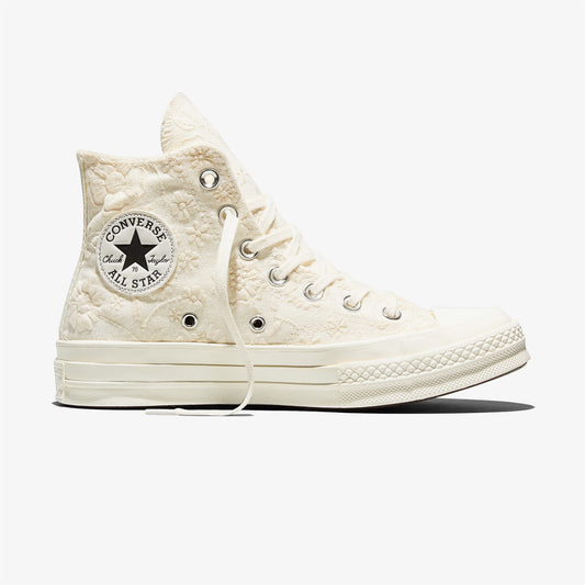 Converse Chuck 70 Unisex Çiçek Desenli Krem Sneaker