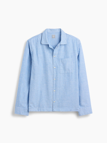 Açık Mavi Softest Flannel Gömlek Pijama Üstü
