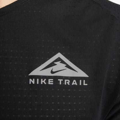 Nike Dri-fıt Solar Chase Ss Top Erkek Siyah Koşu T-shirt