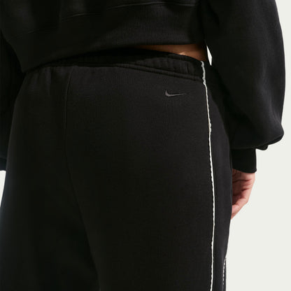 Nike W Nk Stdo Flc Mw Mr Scallop Wl Kadın Siyah Pantolon