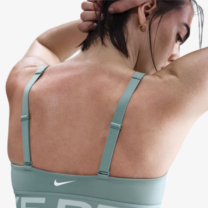 Nike Pro Indy Plunge Kadın Yeşil Antrenman Bra