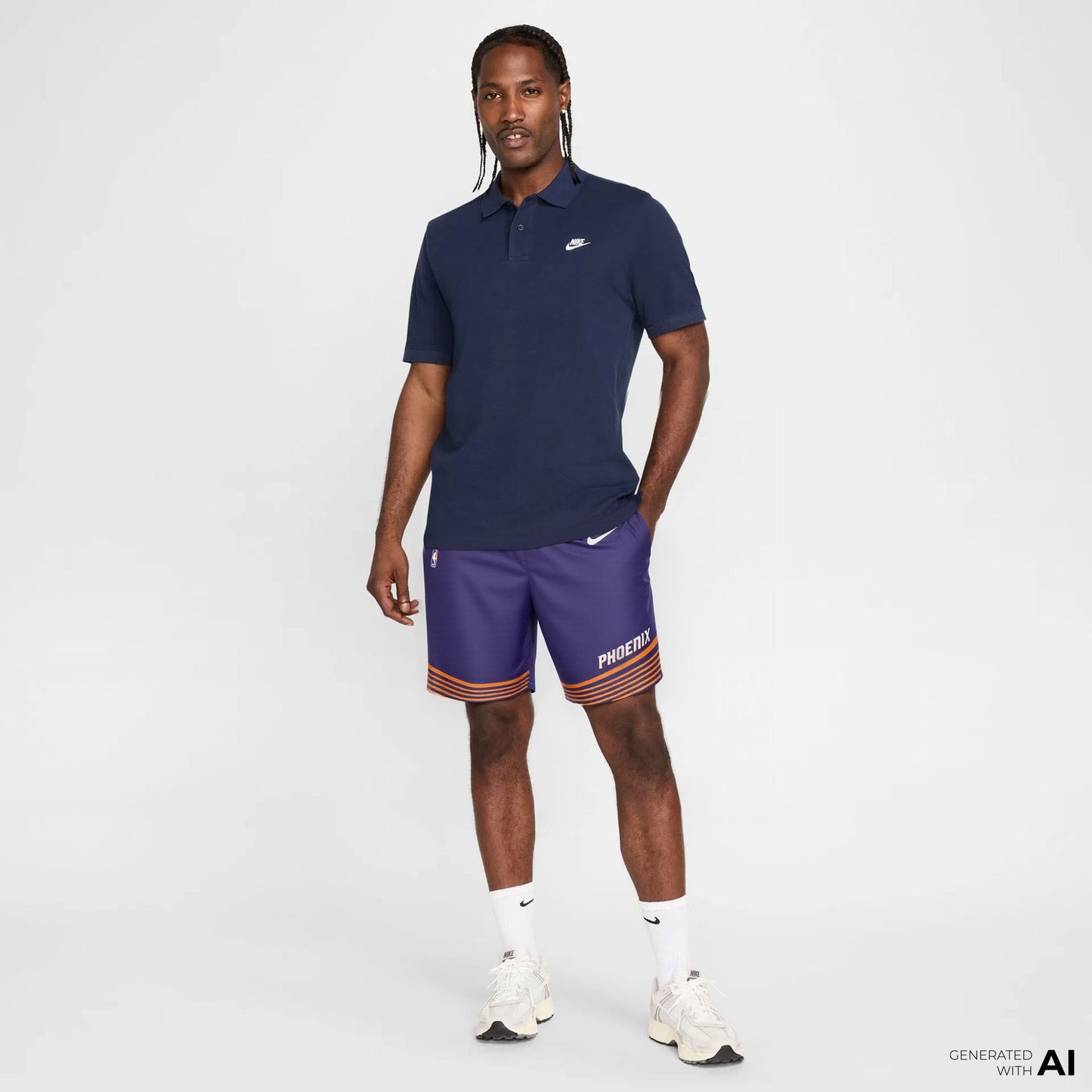 Nike Phoenix Suns Icon Edition Erkek Mor Şort