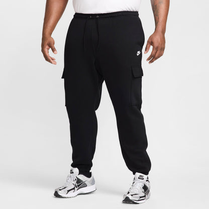Nike Club Fleece Kargo Erkek Siyah Eşofman Altı