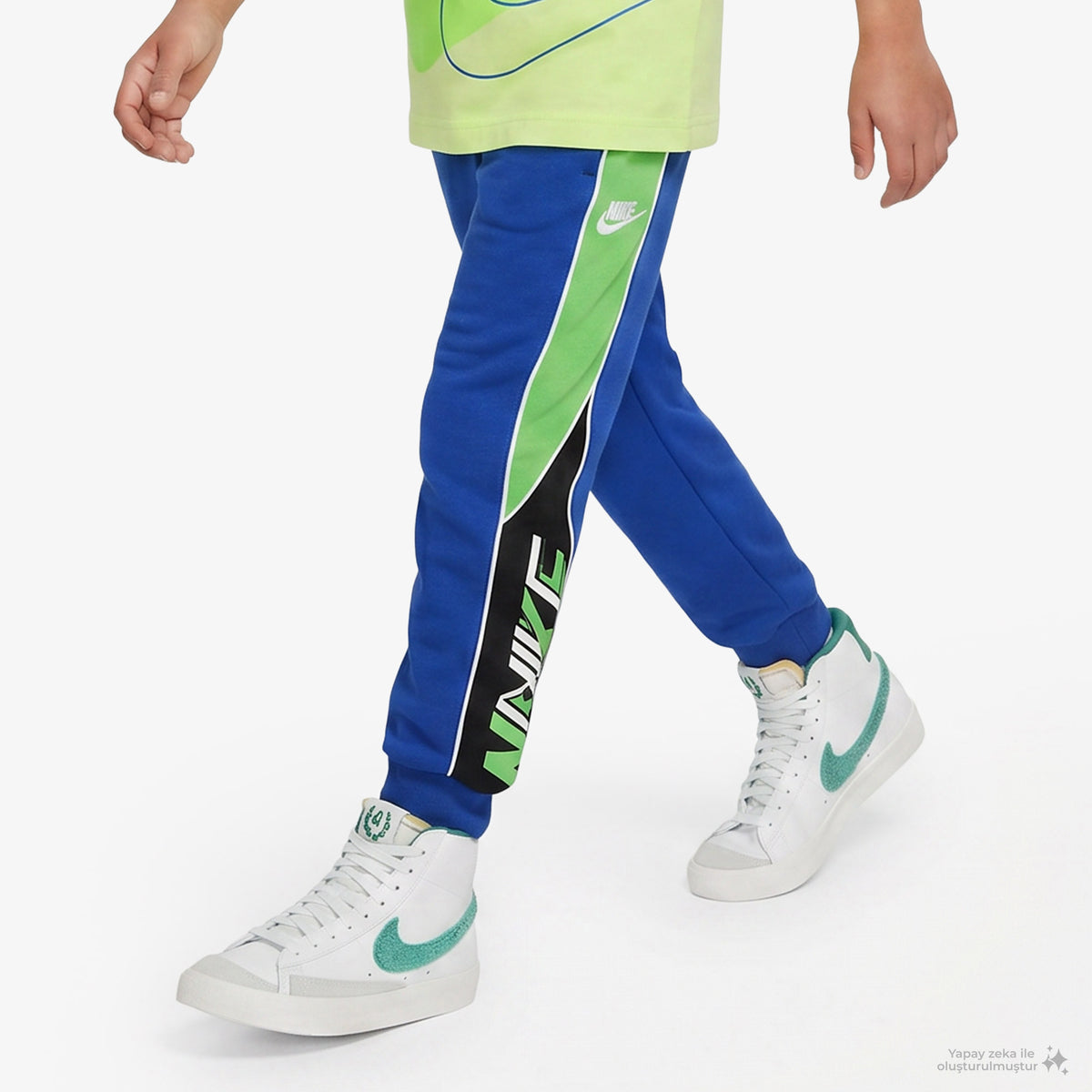 Nike Victory Lap Fleece Çocuk Mavi Eşofman Altı