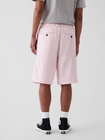 Açık Pembe Gap × Malbon Textured Poplin Baggy Şort
