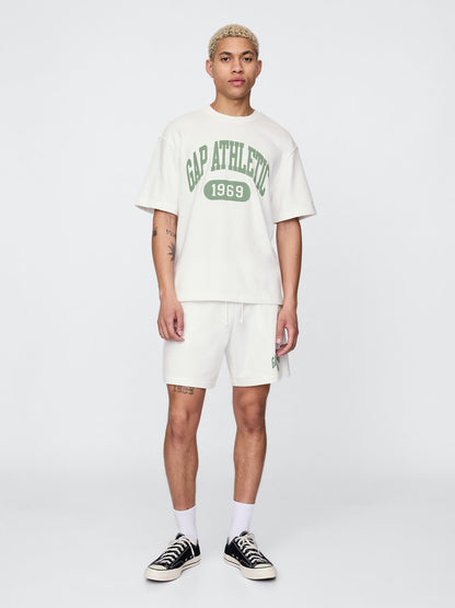 Beyaz Vintagesoft Athletic Gap Logo Sweatshirt