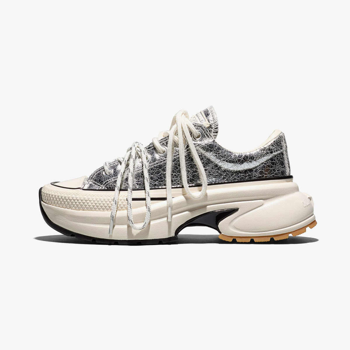 Converse Run Star Crush Metalik Unisex Gri Sneaker