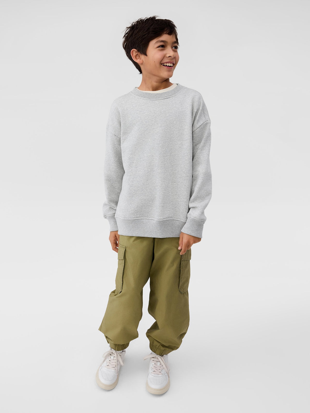 Yeşil Pull-on Kargo Paraşüt Pantolon