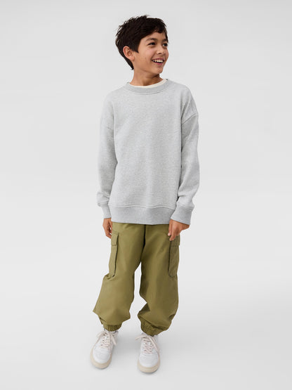 Yeşil Pull-on Kargo Paraşüt Pantolon