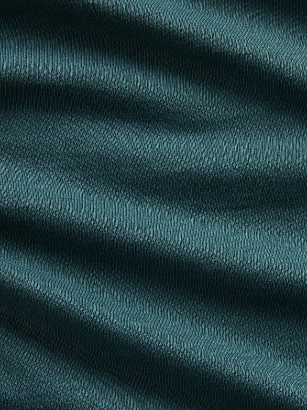 Koyu Yeşil Organik Pamuk Vintagesoft V-yaka T-shirt
