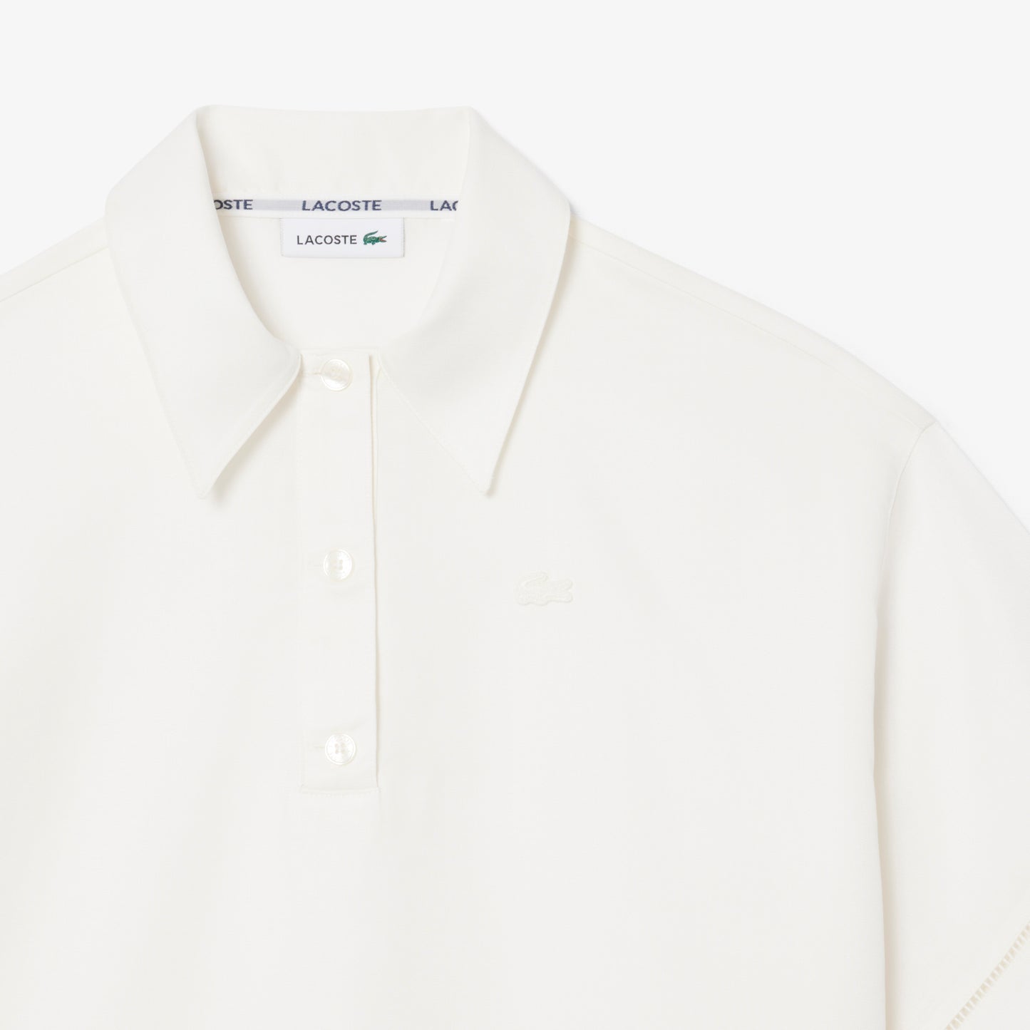 Lacoste Oversize Fit Kadın Beyaz Polo