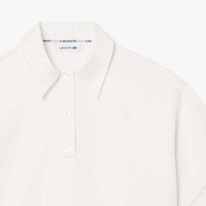 Lacoste Oversize Fit Kadın Beyaz Polo