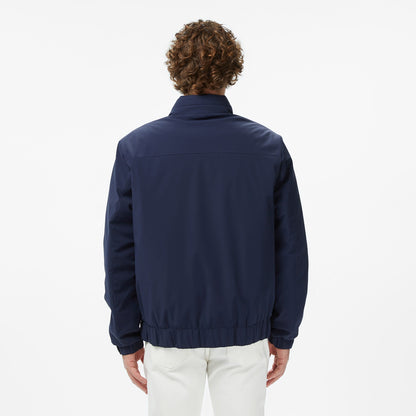 Lacoste Erkek Relaxed Fit Dik Yaka Lacivert Mont