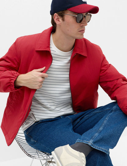 Fermuarlı Harrington Ceket