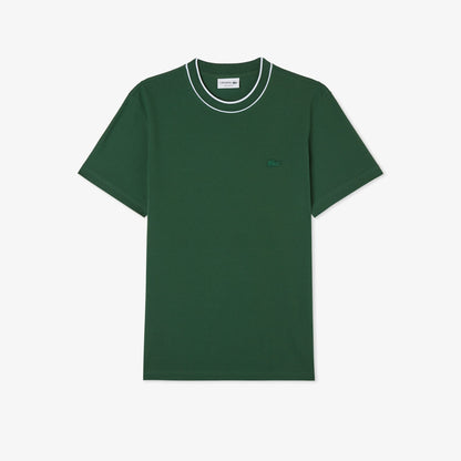 Lacoste Erkek Regular Fit Bisiklet Yaka Yeşil T-shirt