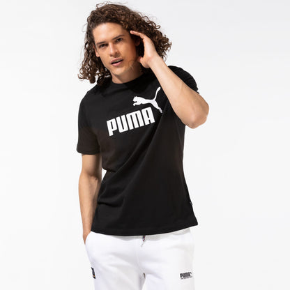 Puma Ess Logo Erkek Siyah T-shirt