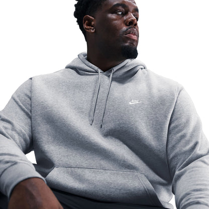 Nike Club Pullover Fleece Erkek Gri Sweatshirt