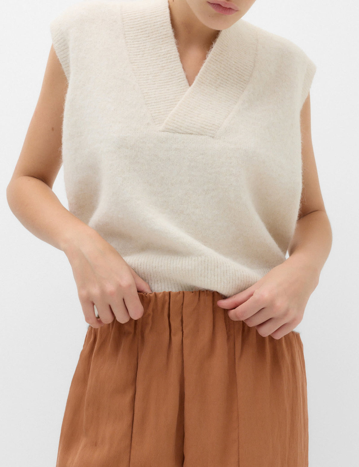 Lyocell Karışımlı Wide Leg Pantolon