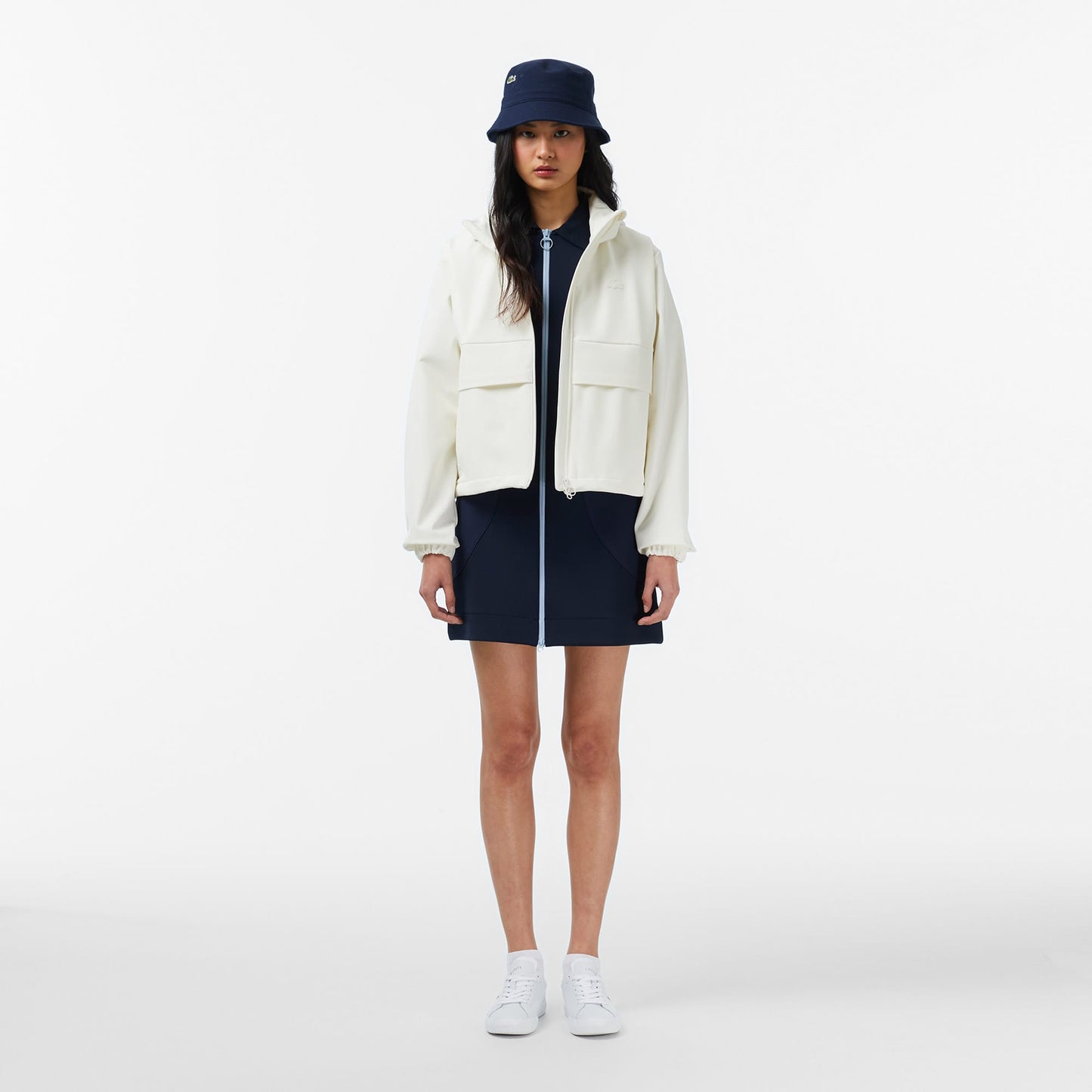 Lacoste Regular Fit Kadın Beyaz Ceket